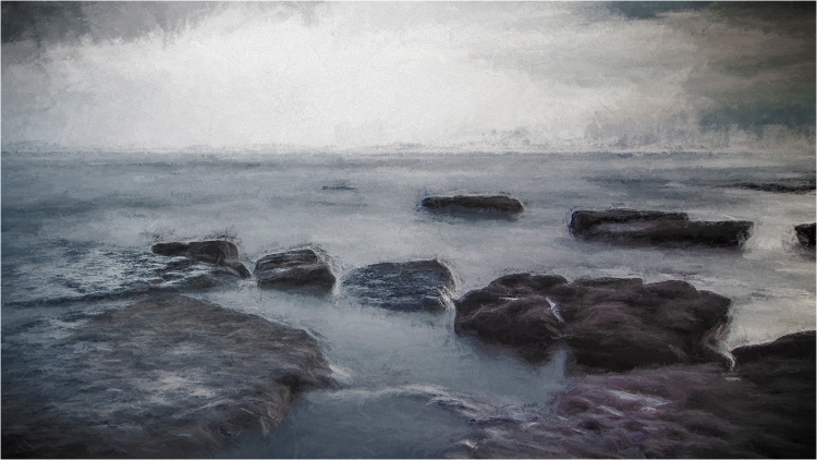 Seascape
Scored 16 (print), altered reality category.
Pentax K-5IIs. 12mm, f/8, 10sec, ISO 100, -1.7ev, tripod, 'big stopper' 10 stop ND filter.
